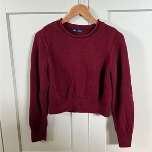 Gap 100% cotton Women's Burgundy Sweater